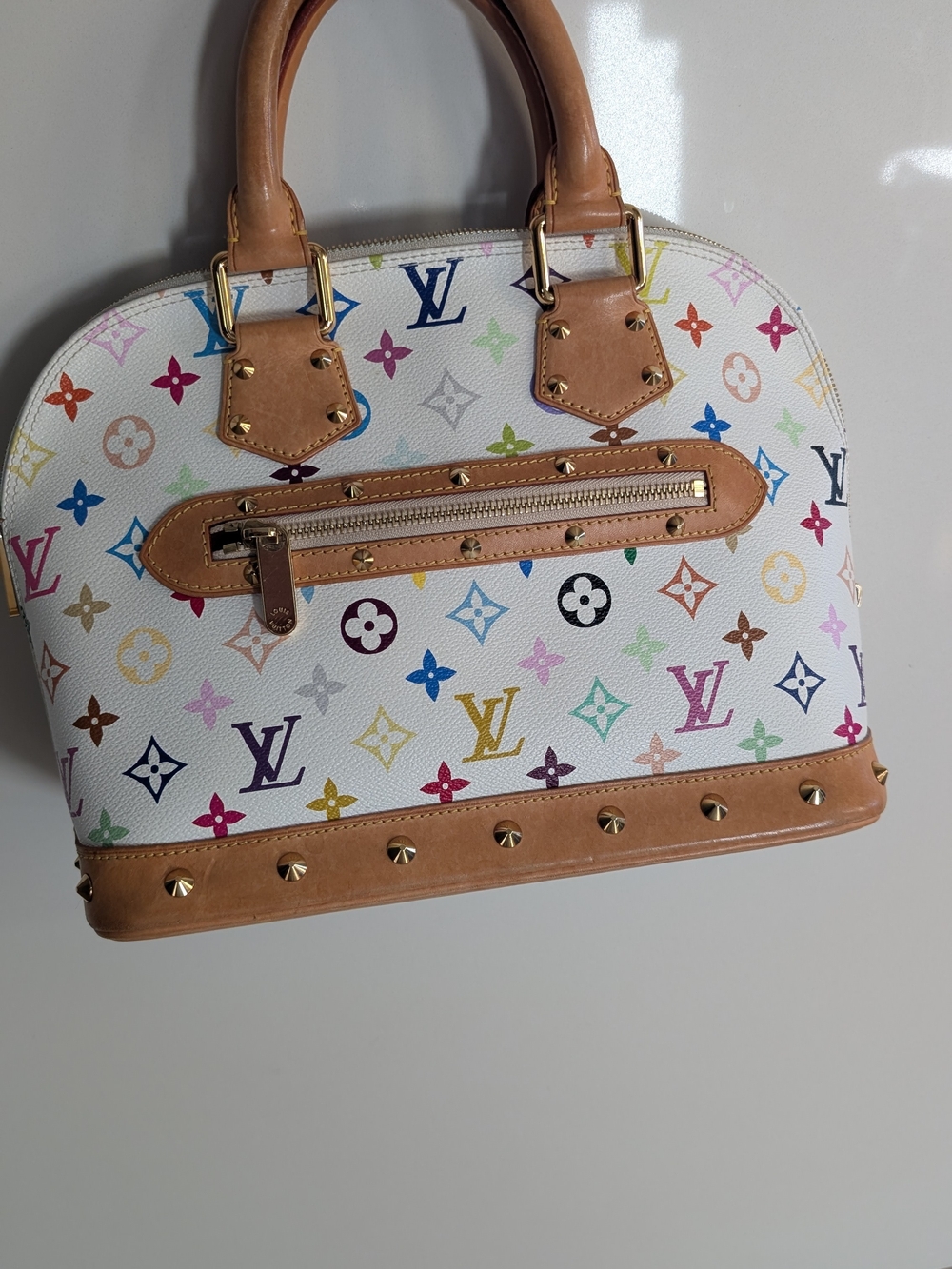 Louis Vuitton Multicolor Monogram Alma BB - White/Tan